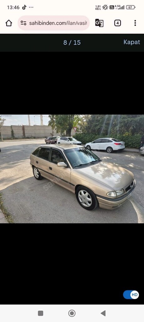98 opel 1.6 227 bın de gls tam otomotık lpg - 2