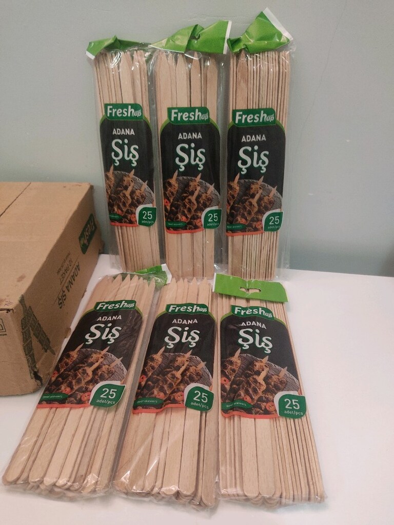 Fresh Adana Şiş Ahşap 25×6 Paket - 2