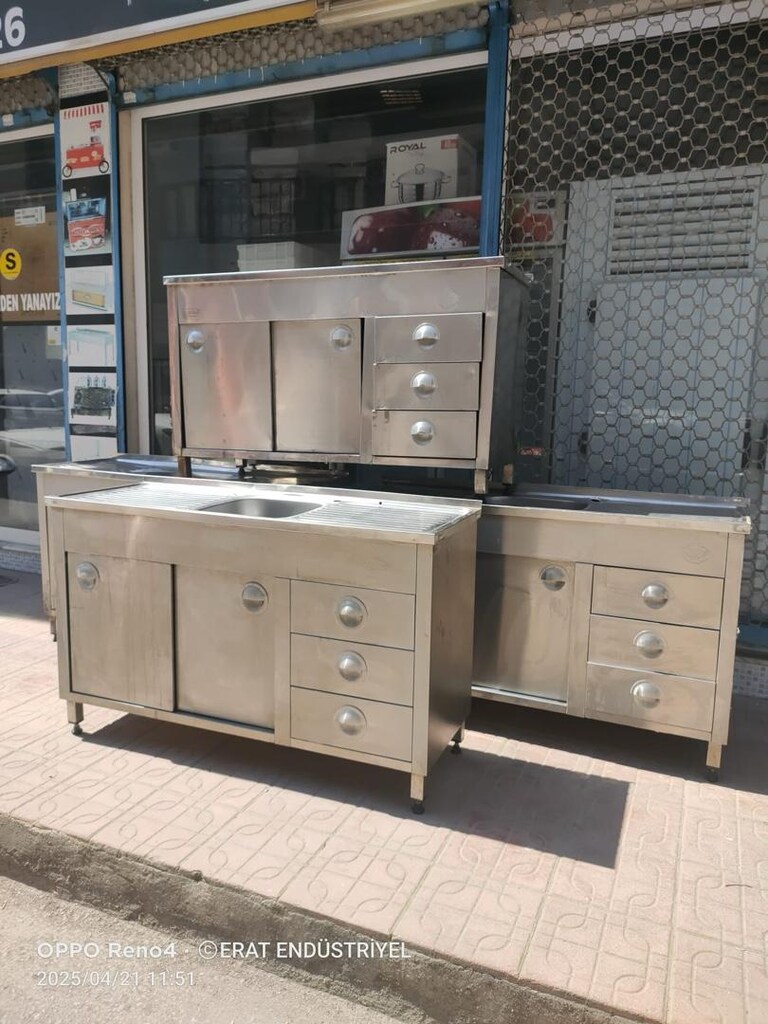 Evye krom tezgah Çekmeceli krom tezgah - 3