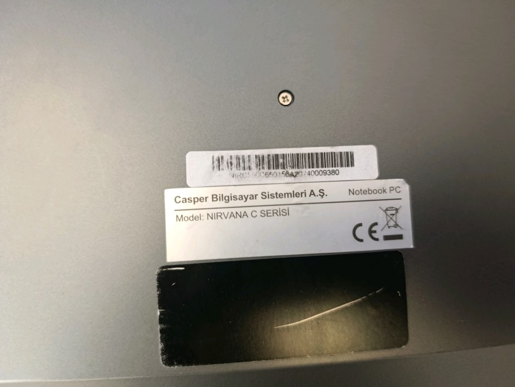 Temiz Casper Nirvana C650 - i7 1255U / 16 GB RAM / 500 GB SSD / FHD - 7