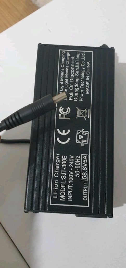 scooter v elektrikli motor için şarj aleti 58.8 volt lityum v lifepo4 - 8