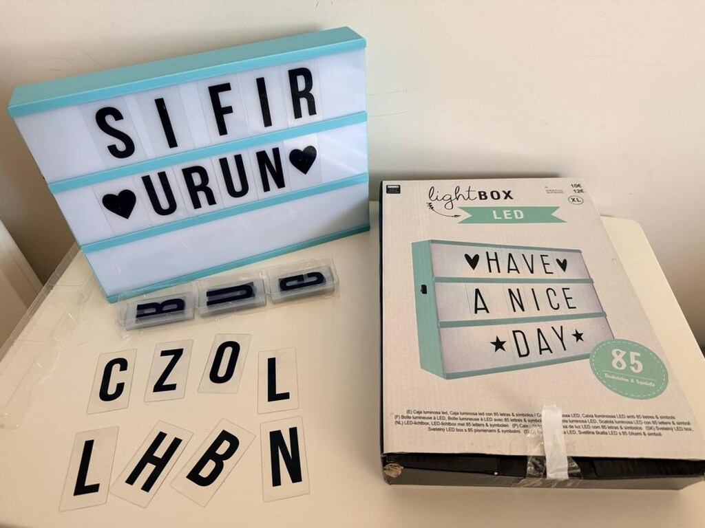 Işıklı light box - 3