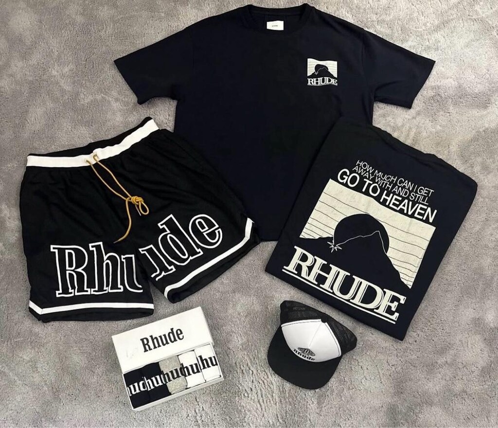 Rhude&Off-White Premium Erkek Kombin Set - 2