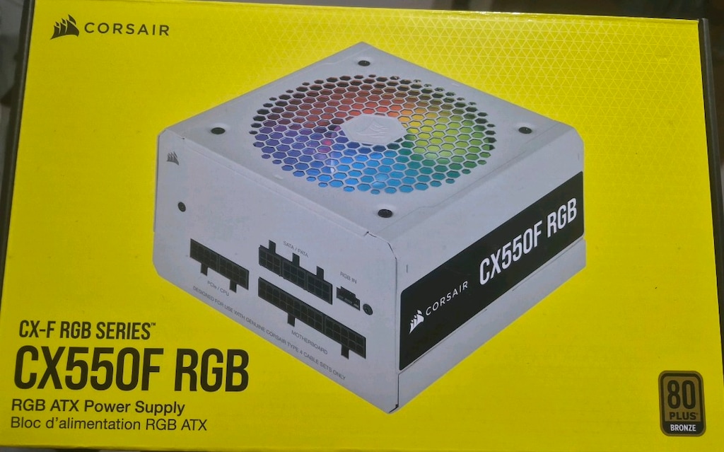 Corsair CX550F RGB ATX Power Supply | Kapalı Kutu
