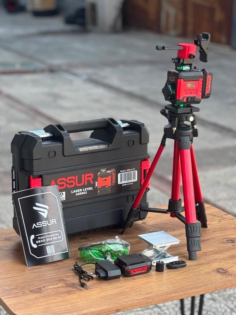 Profesyonel 360° 16 Köşe Otomatik Hizalama Tripod'lu Lazer Hizalama - 2