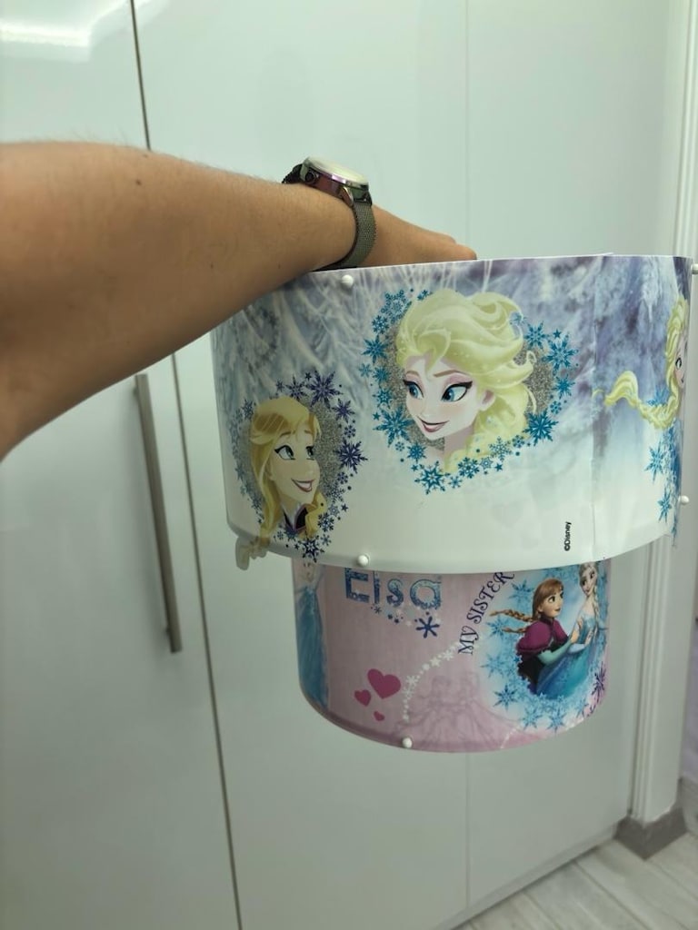 Yıldızlı & Çiçekli gece lambası (ikea), Frozen(Elsa) oda lambası - 4