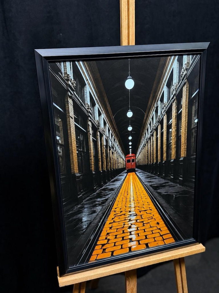 Kırmızı Vagon Modern Camlı Çerçeveli Tablo 48×67 cm - 3
