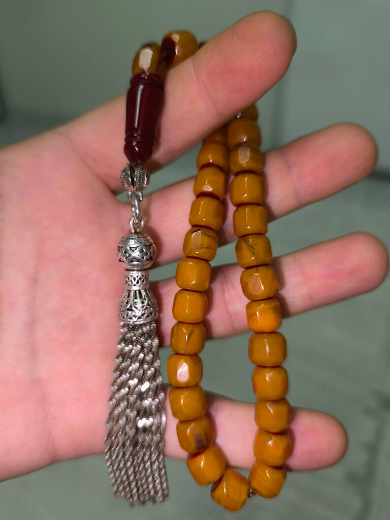fasetali sıkma kehribar tesbih - 2