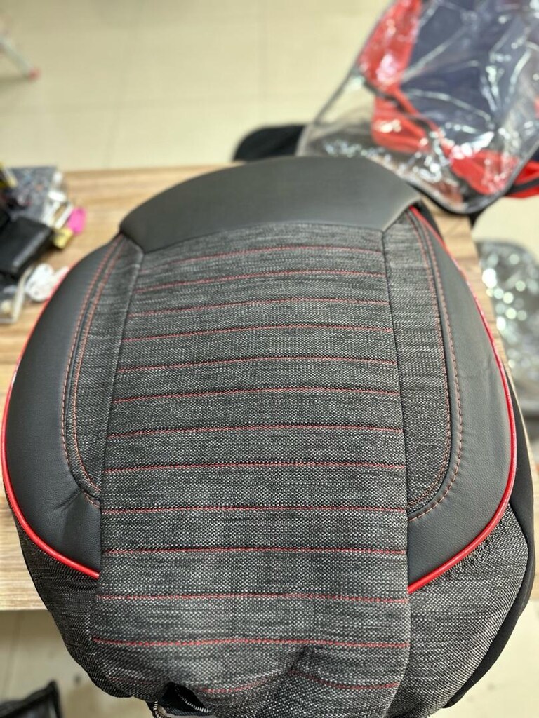 Oto Koltuk Kılıfları Keten Deri Kumaş - 6