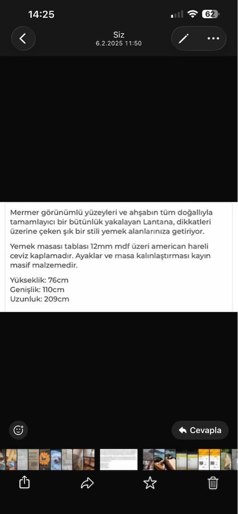 TEPE HOME LANTANA YEMEK MASASI - 4