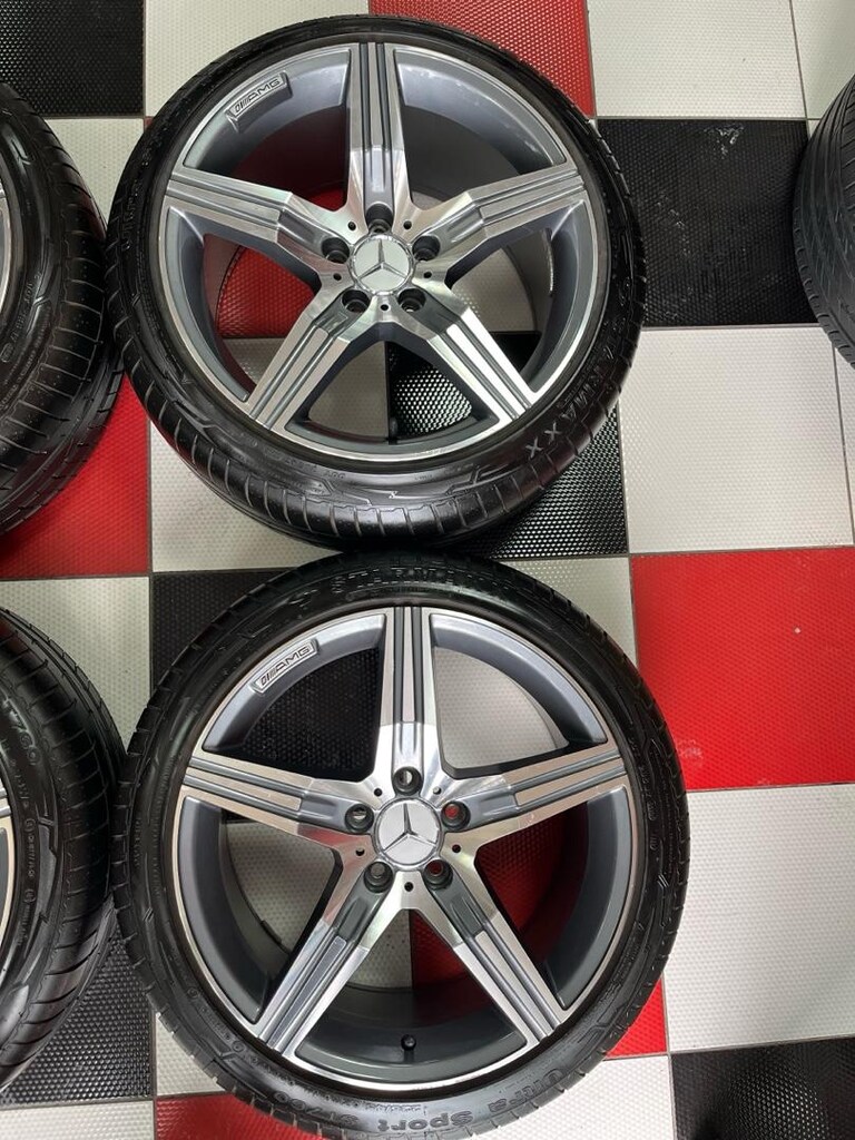 Mercedes AMG 18 inç çıkma 5/6aylık jant ön arka farklı ofsetli - 6