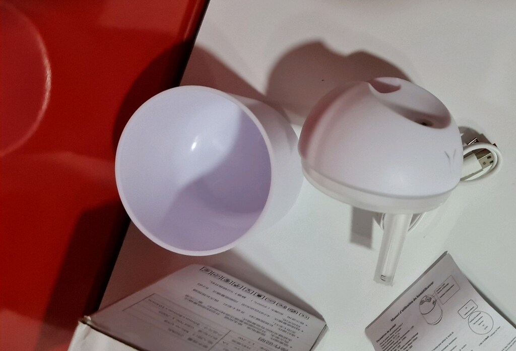 220 ml Hava Nemlendirici LED Işıklı Aroma Difizörü H2O. BEYAZ. - 10