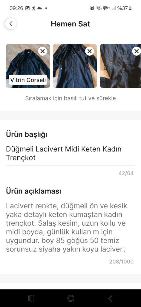 Bayan trençkort - 4