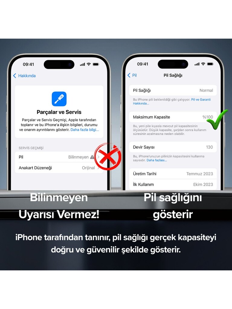 APPLE İPHONE 14 PLUS UYUMLU 4810MAH YÜKSEK KAPASİTELİ BATARYA - 2