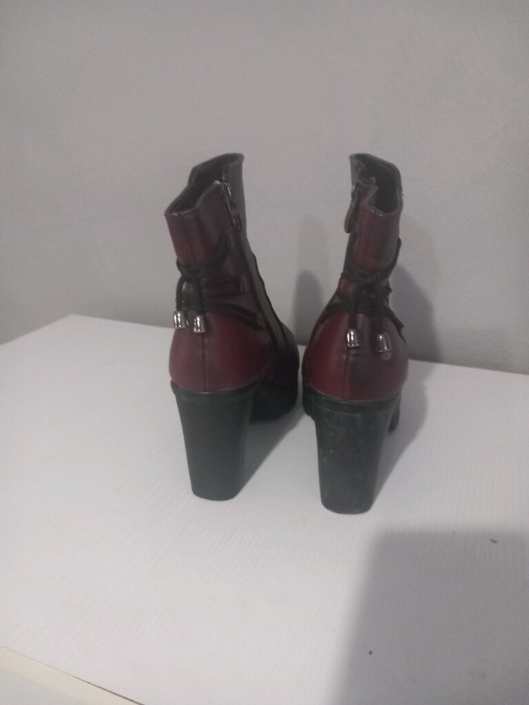 Bot kalın taban topuklu - 3