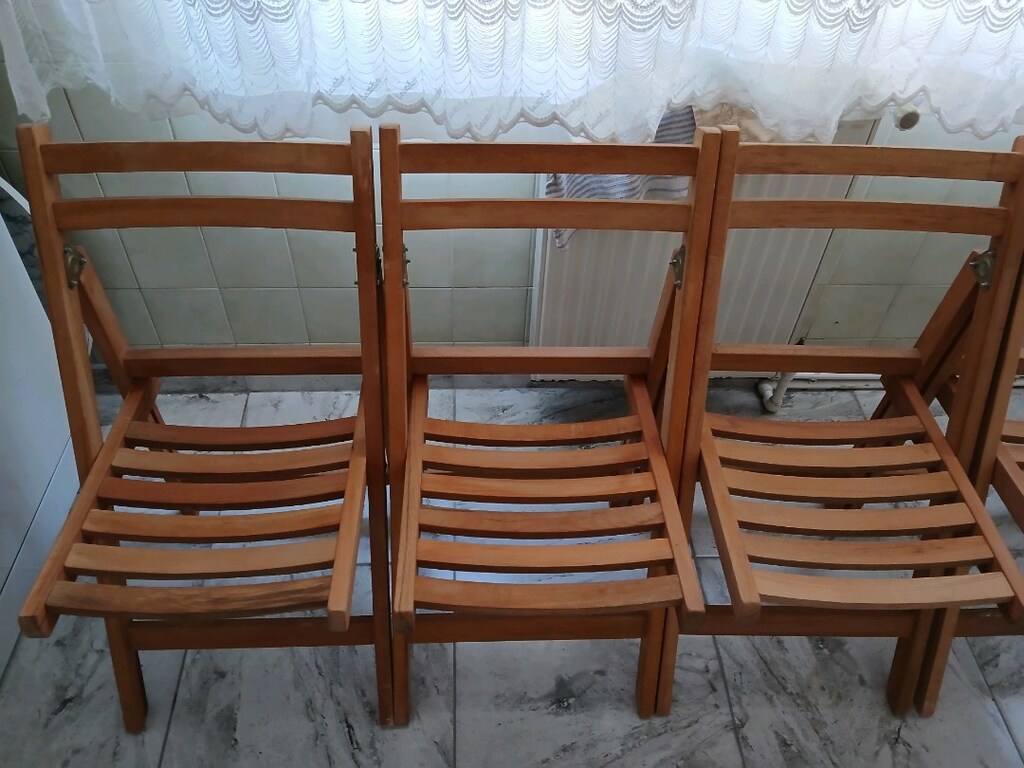 AHŞAP KATLANIR SANDALYE SIFIR AYARINDA - 2