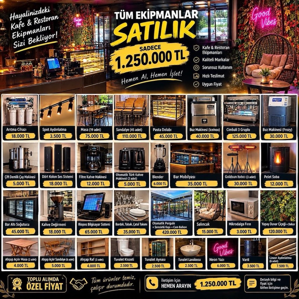 SIFIRA YAKIN CAFE EŞYALARI - 16