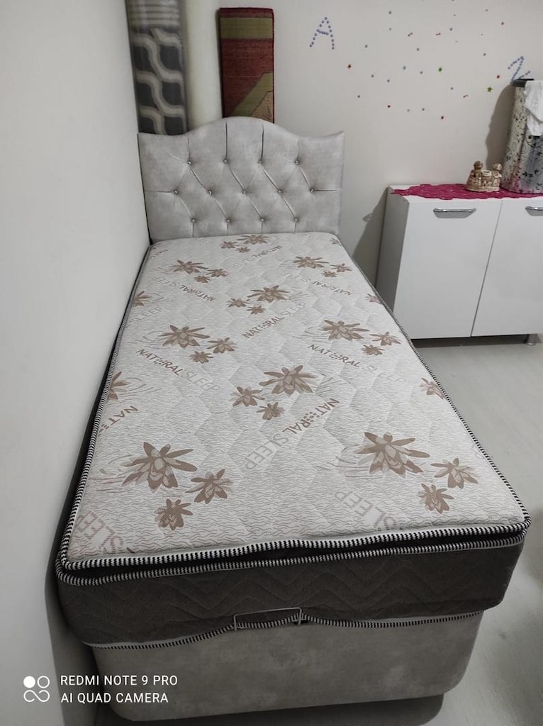 ultra lüks tek kişilik 90x190 baza başlık yatak sıfır ürün dev kampnya - 8
