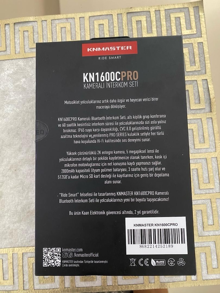 KUTUSU AÇILMAMIŞ KNMASTER 1600C-PRO KAMERALI İNTERKOM SETİ - 2