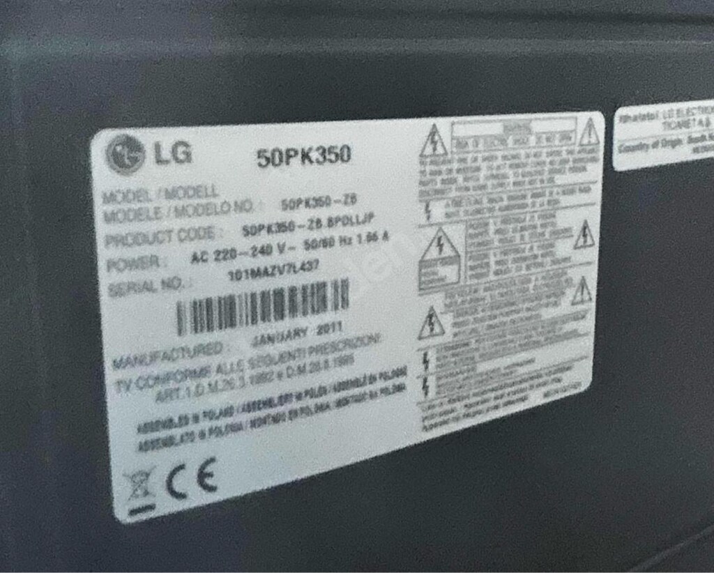 Lg 50 inç 127 ekran Plazma tv - 8