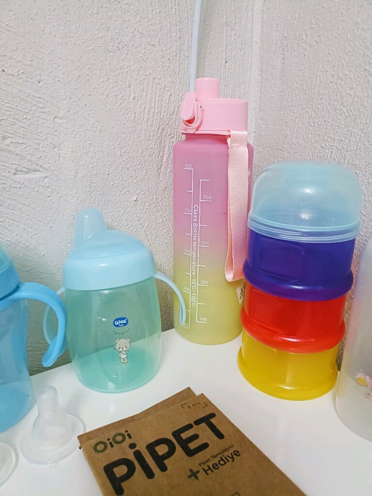 Bebek Çocuk Suluk Mama Kabı Biberon Kaçık Emzik Askısı FİYATLARI FARKL - 6