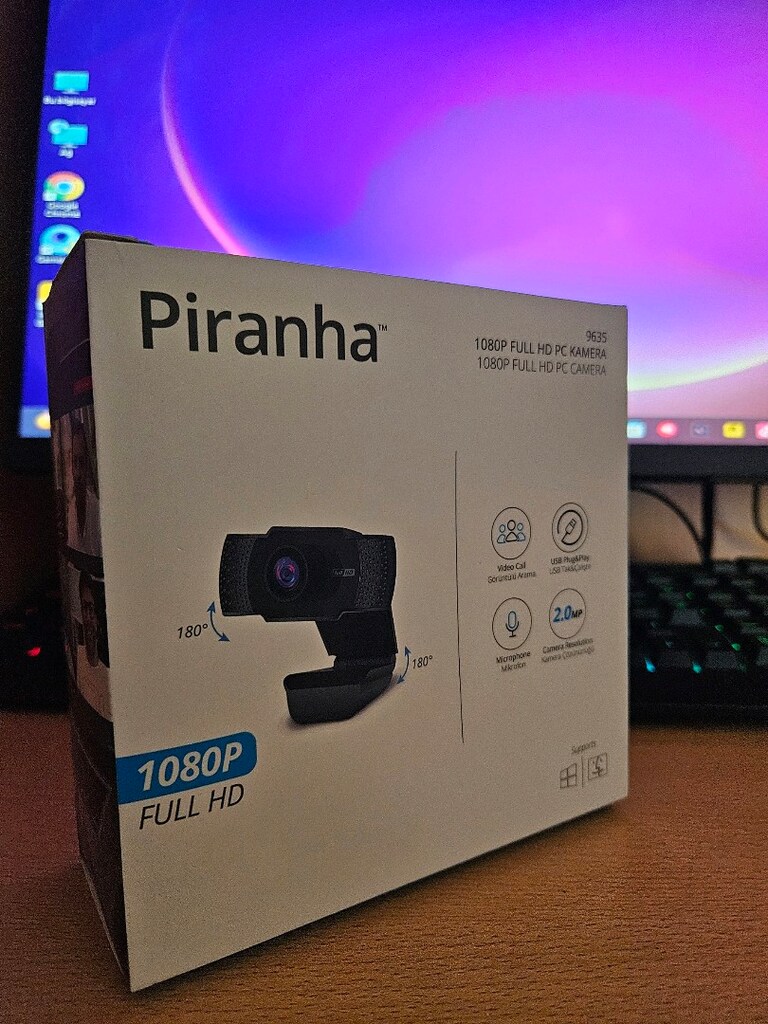 PIRANHA 9635 MIKROFONLU FULL HD 1080P PC KAMERA - 3