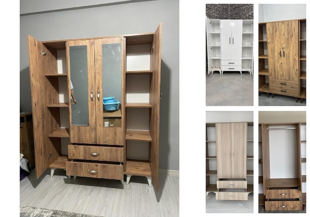 4 kapaklı elbise dolabı qvjwrsqjxt - 5