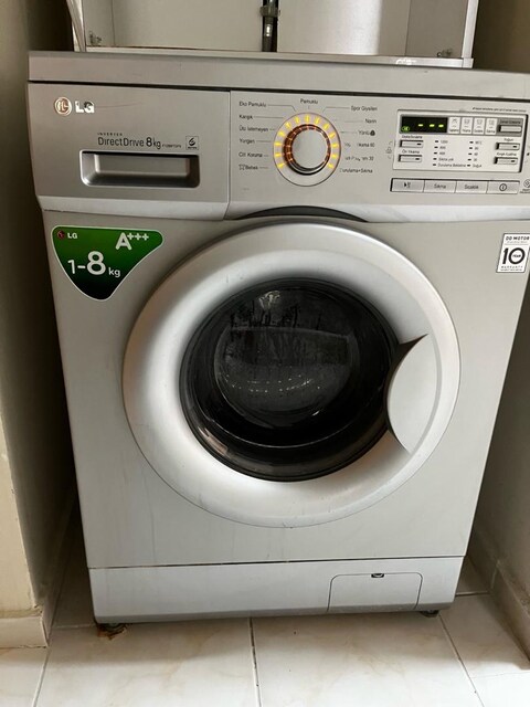 LG Inverter Direct Drive 8 KG A+++ 1200 Devir – Sorunsuz Çalışıyor.
