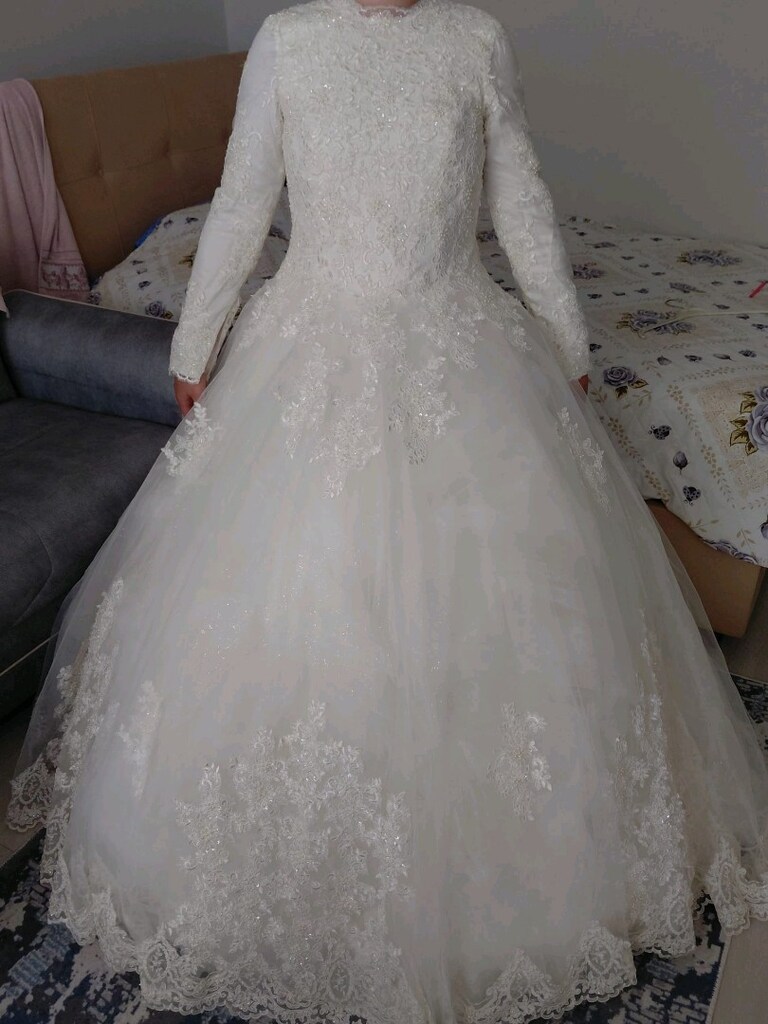 gelinlik hiç kullanılmamış - 2