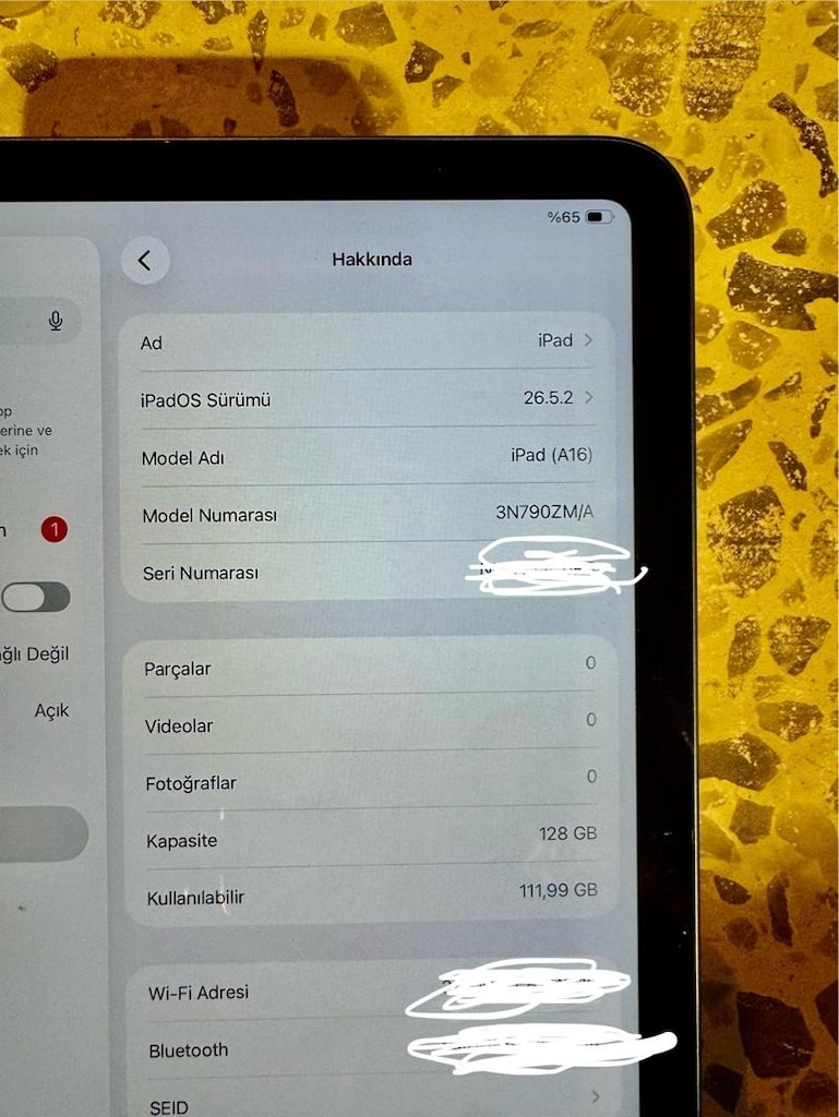 İpad 128gb A16 sıfır Faturalı tablet - 14
