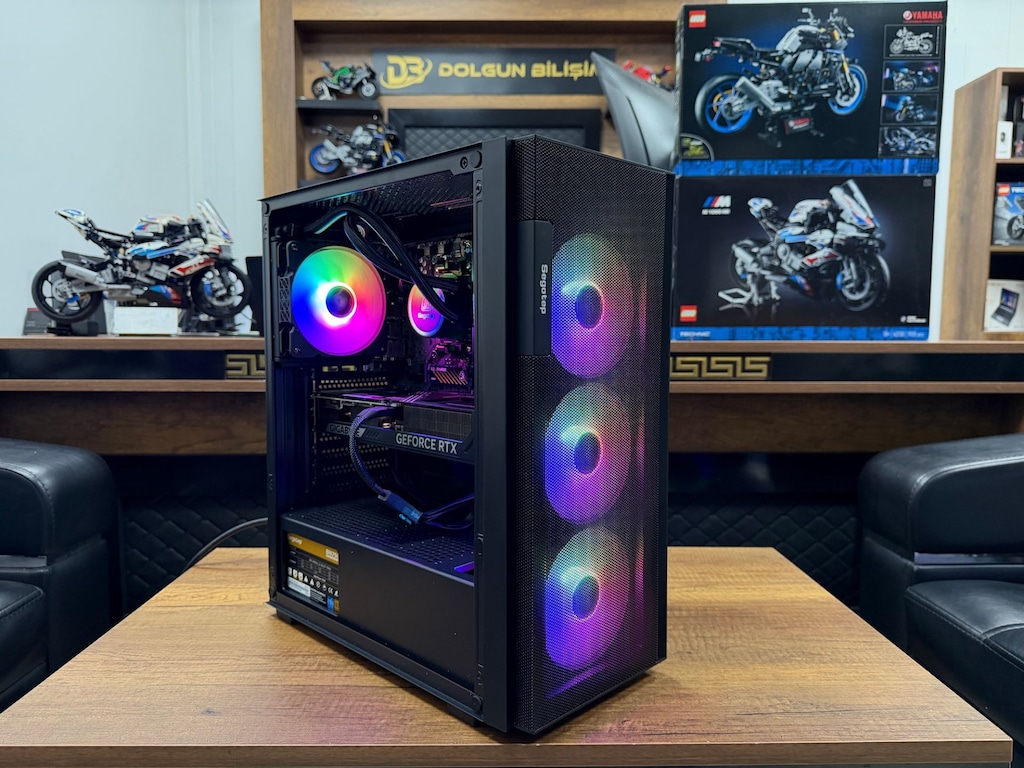 Segotep Axe 5 R5-7500F 16GB DDR5 1TB SSD RTX5070 12GB Gaming Kasa - 2