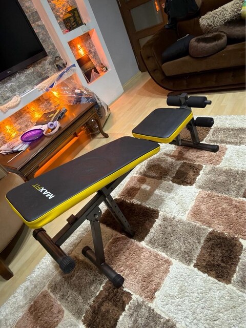 Komple Ev Spor Seti: Ayarlanabilir Sehpa, Düz Bar, ayarlanabilir 70 kg