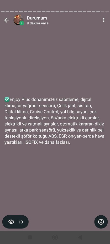 ACİL SATILIK ASTRA H KASA ENJOY PLUS - 13