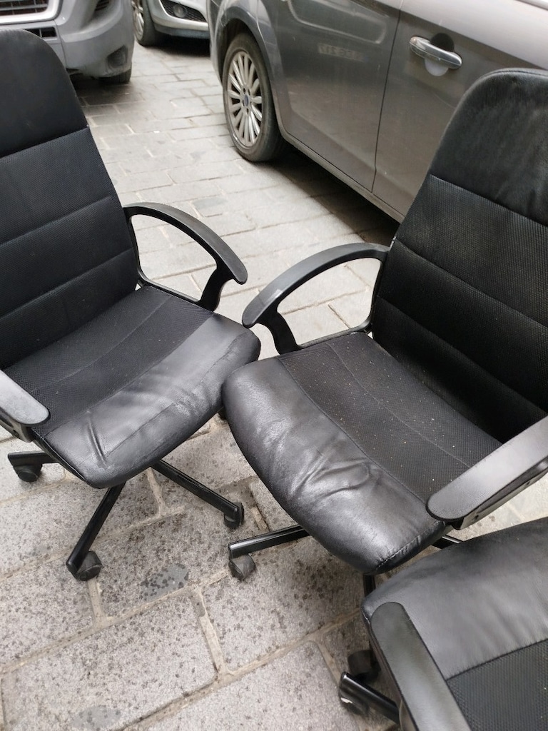 3 adet vinnex deri çalışma koltuğu - 9