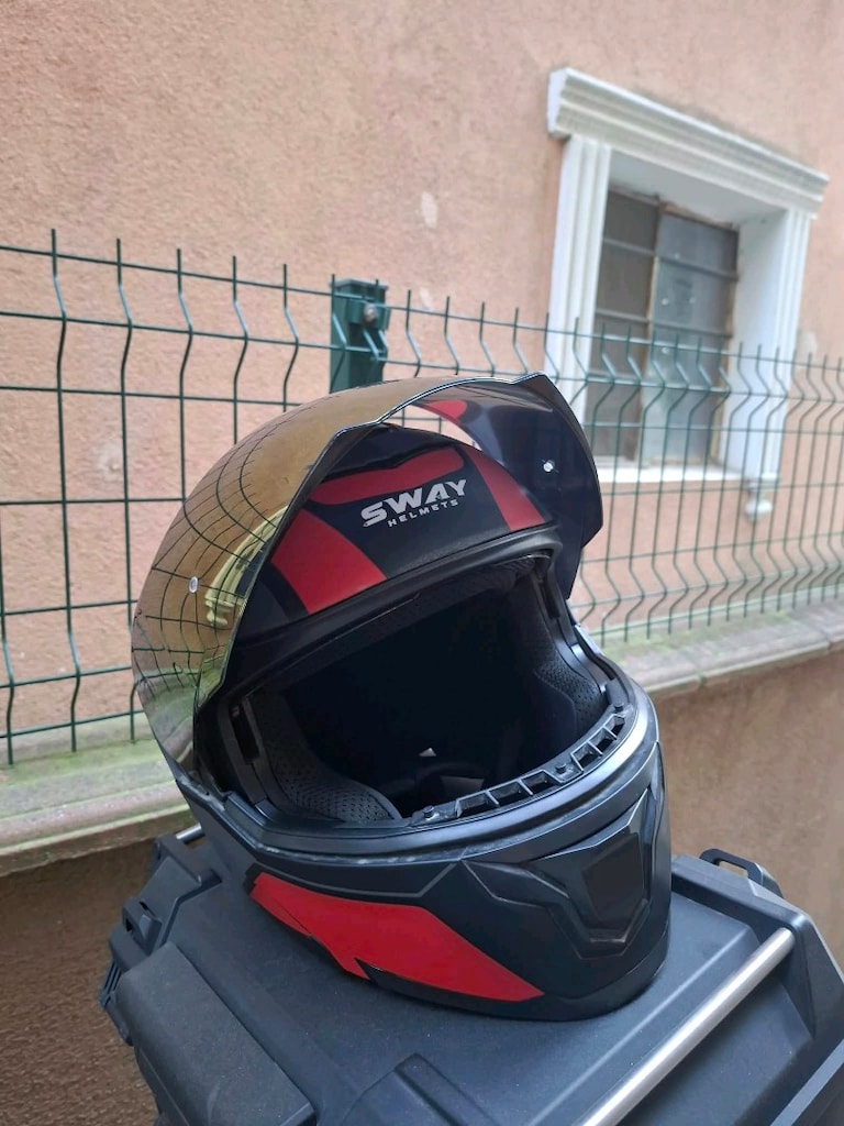 sway kask açılır çene interkomlu - 2