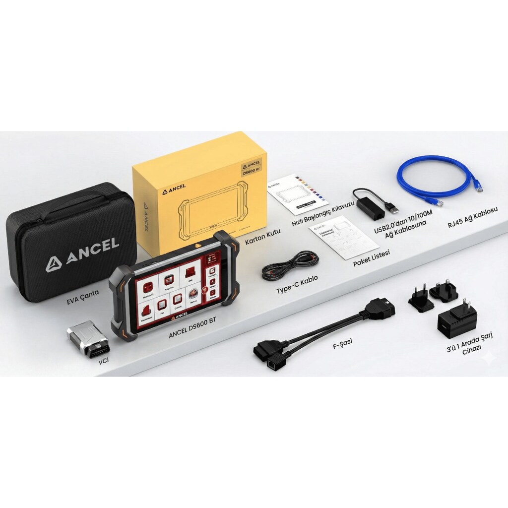 ANCEL DS600 BT Profesyonel Oto Arıza Tespit Cihazı - 7