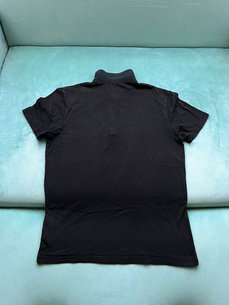 All Saints Siyah Polo Yaka T-Shirt — görsel 2/4