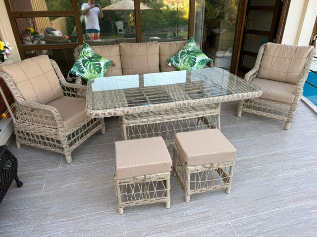 Bahçe balkon mobilya rattan takımı sıfır