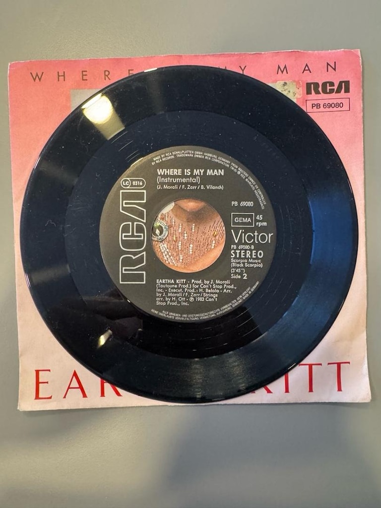 Eartha Kitt – Where Is My Man | 1983 RCA Orijinal 45’lik Plak - 3