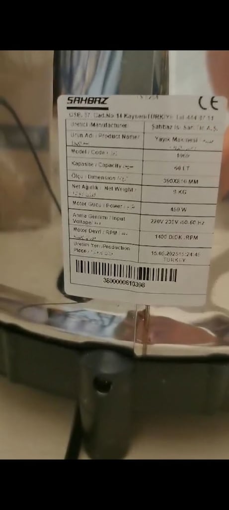 Şahbaz Yayık Makinası- 60 litre - 5