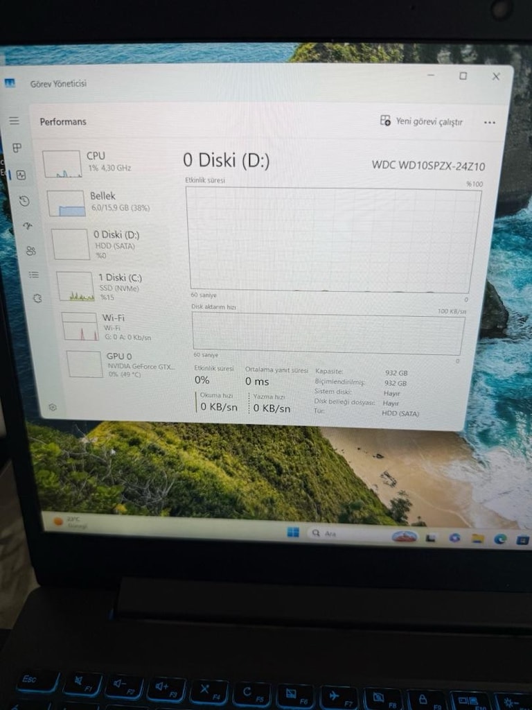 Lenovo L340 Gaming 17-9750H GTX1650 16GB RAM SSD FHD - 13