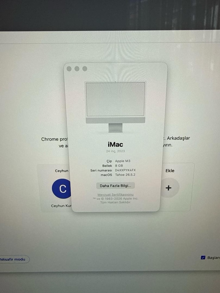 24” Apple imac M3 8gb ram 256gb ssd - 2