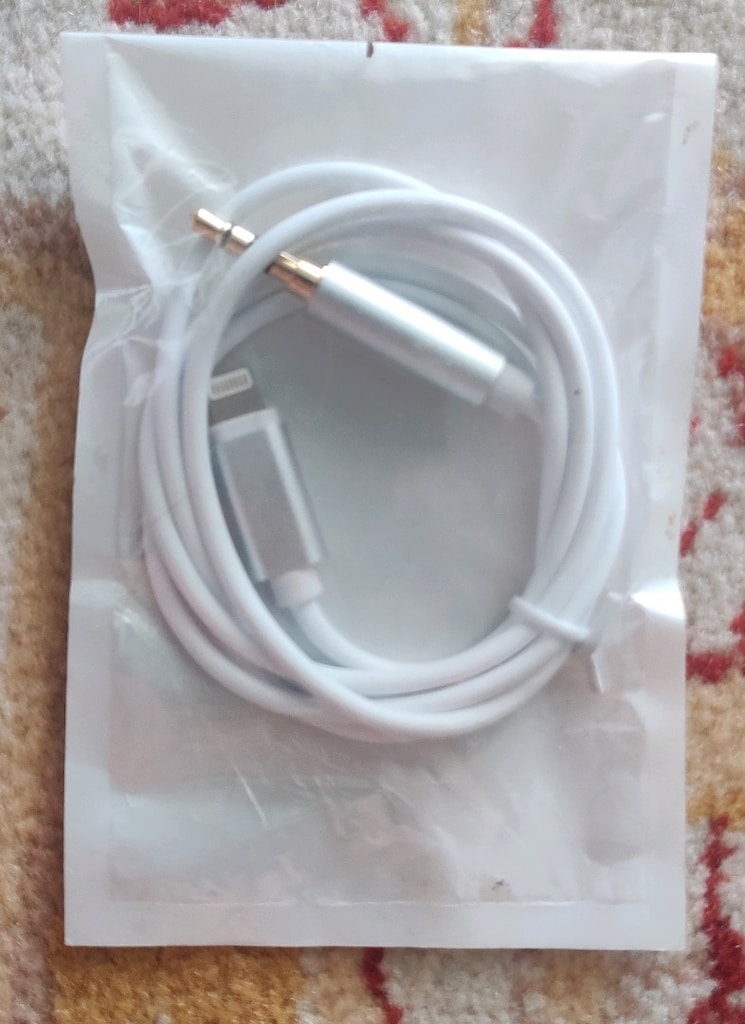 Lightning - 3.5 mm AUX ses kablosu - 2