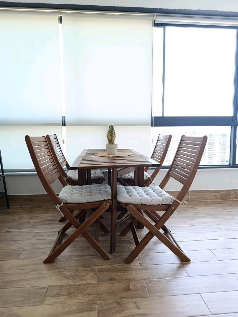 Ahşap Balkon Masa Sandalye Takımı - 2