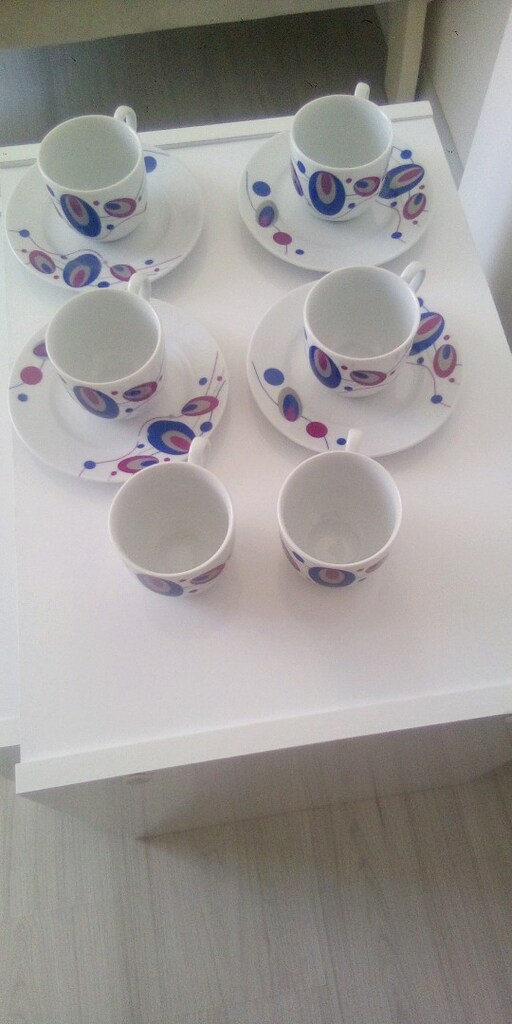 6 adet kahve fincan takımı - 4