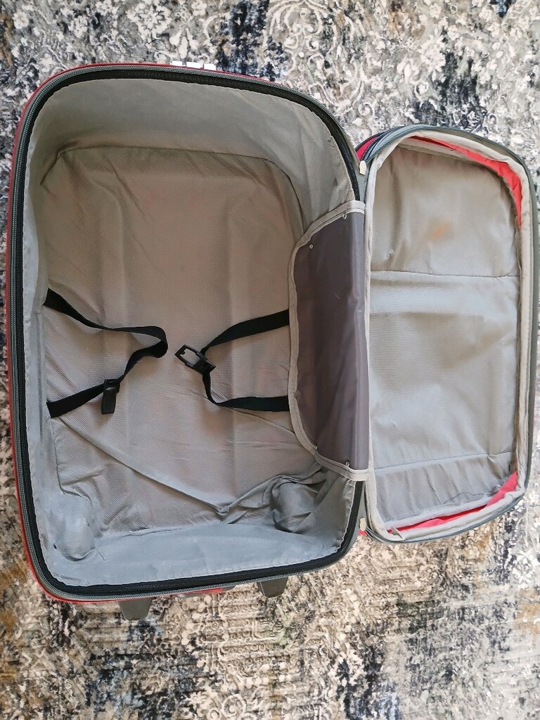 kırmızı çekçekli kabin boy bavul - 4