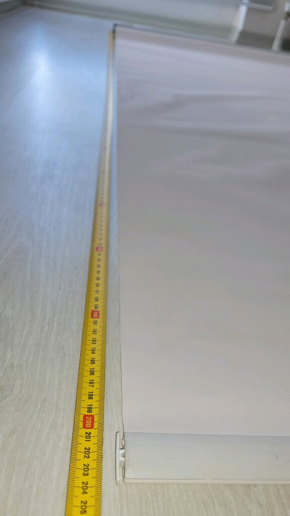 En194cm - boy 204cm Pudra rengi sorunsuz stor perde - 7