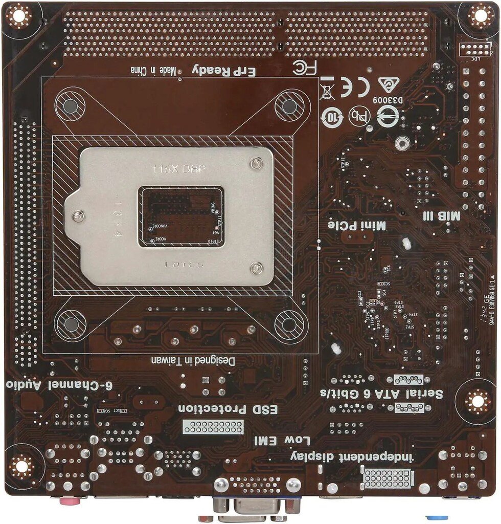 Mini-ITX (170mm x 170mm) H81 DDR3 ECS H81H3 LGA1150 ANAKART HATASIZ - 3