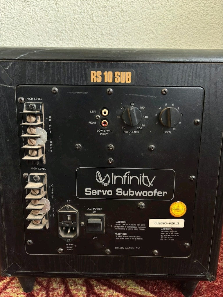 Infinity aktif/powered subwoofer bas hoparlörü - 4
