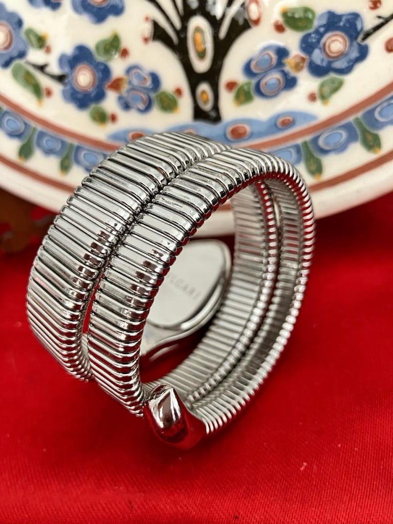 Bvlgari Yeşil Taşlı yılan kordon İnce Saat… - 5